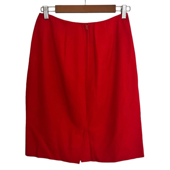 Ann Taylor Size 8 Red High Waist Skirt - Picture 4 of 4